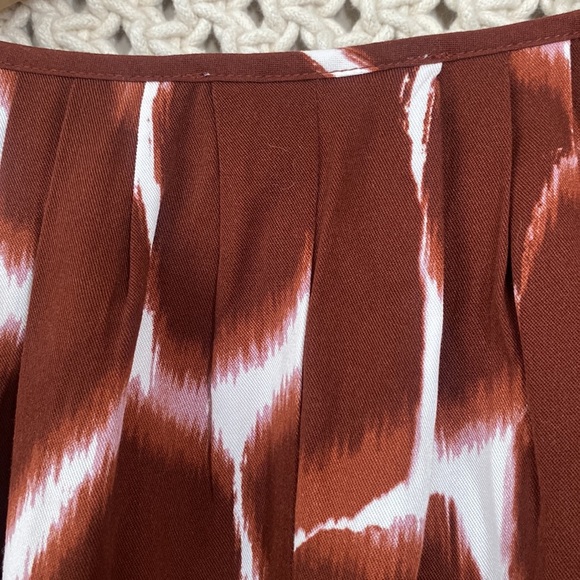 Cory Lynn Calter ikat boho clay color & white  3/4th sleeves boho top sz… - Picture 6 of 9